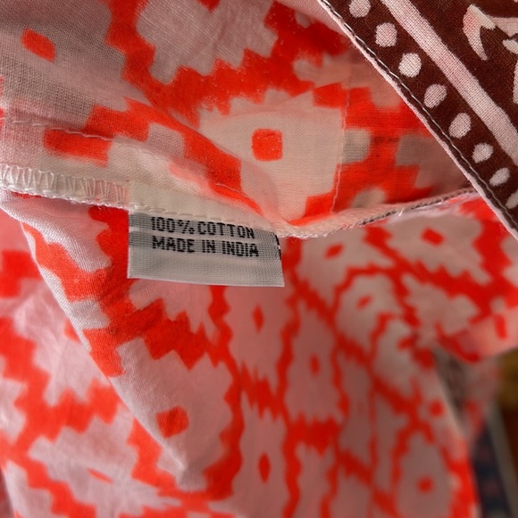 SZ Blockprints for jcrew‎ Leyla tunic neon coral - Picture 11 of 11